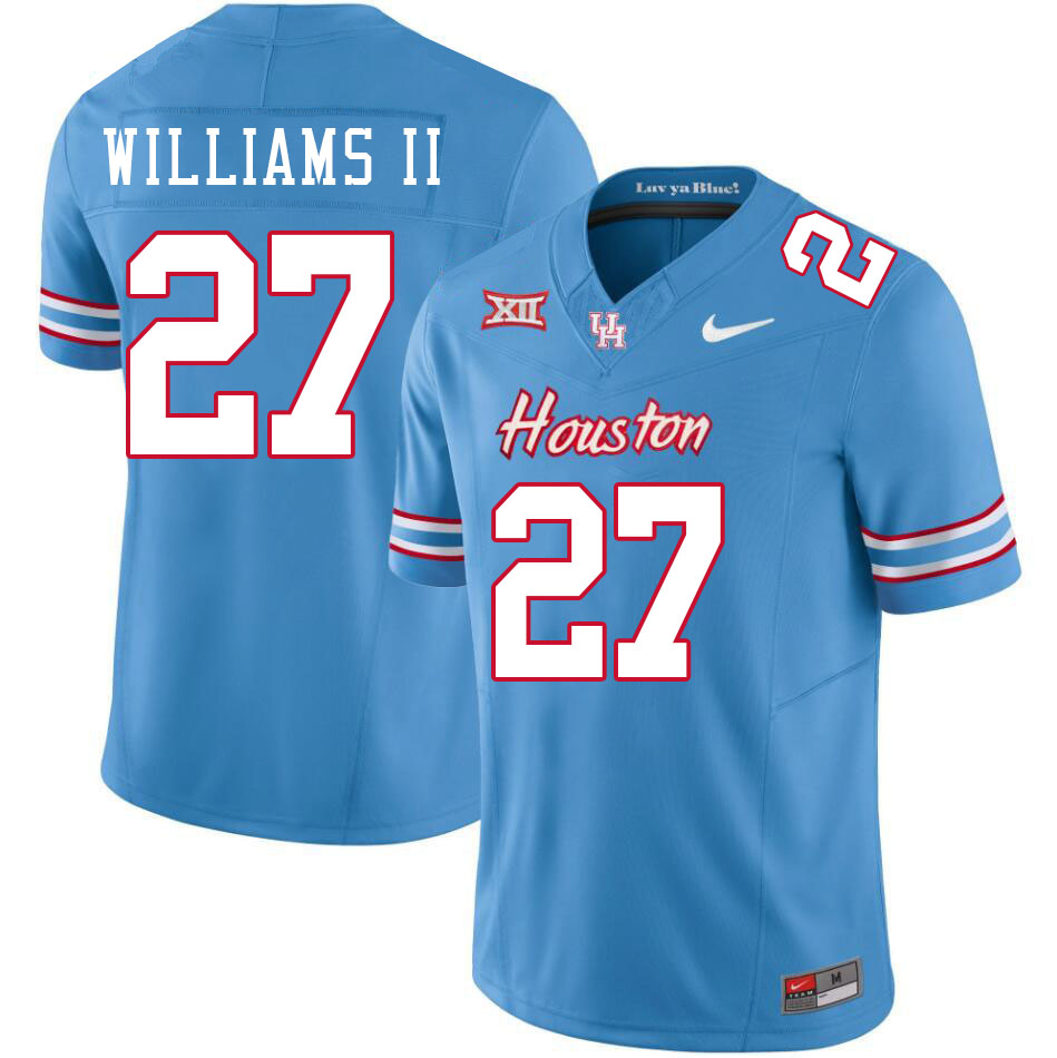 Men #27 Maurice Williams II Houston Cougars College Football Jerseys Stitched-Oilers